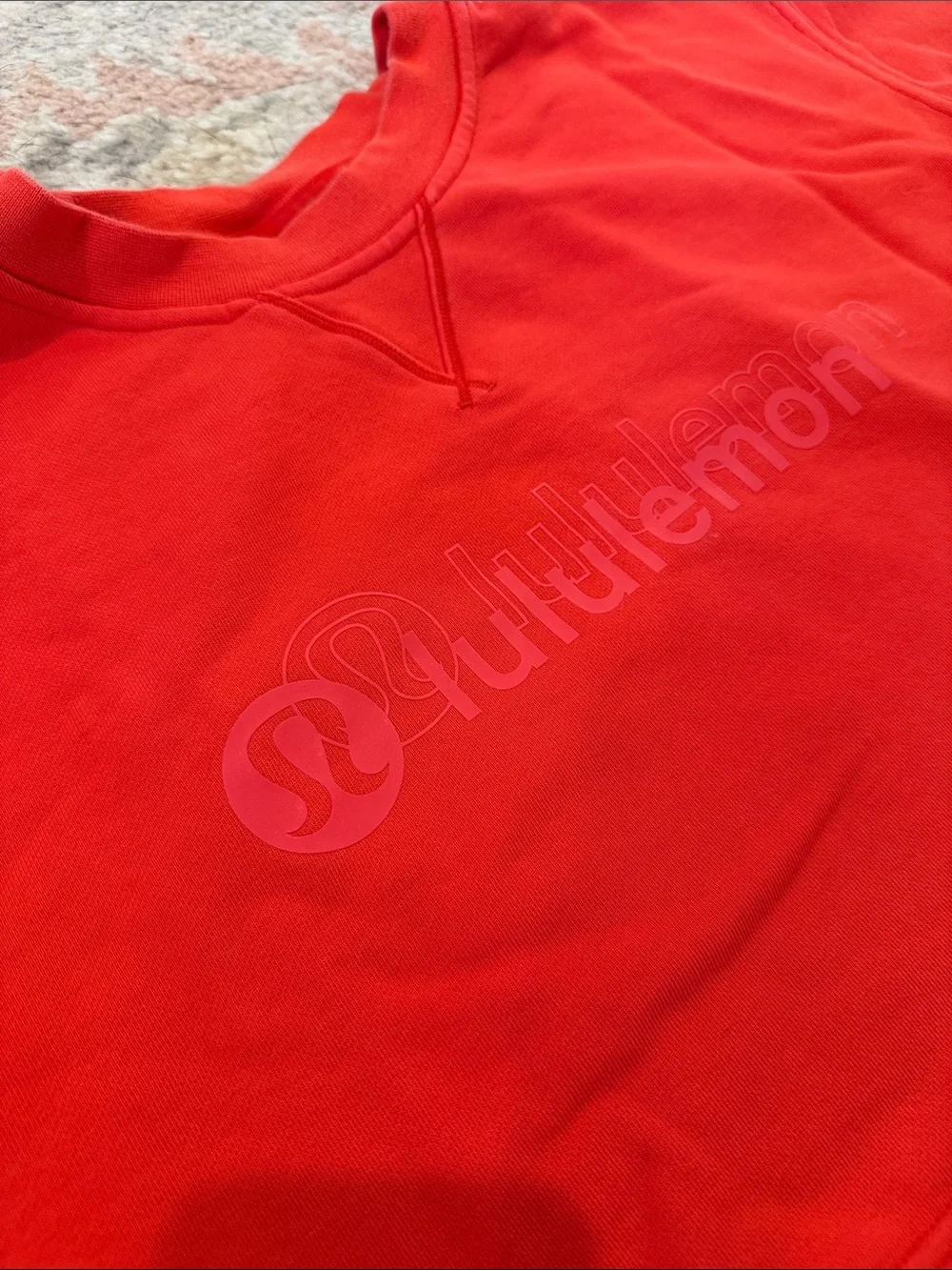Lululemon Red Cropped Sweatshirt 4